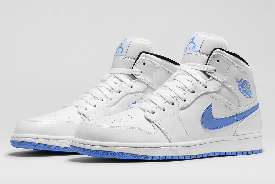 Air Jordan 1 Mid – White – Black – Legend Blue
