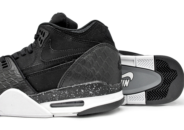 Nike Air Flight 89 Black Grey Python 2