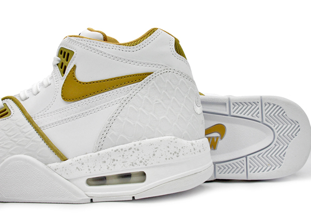 Nike Air Flight 89 White Gold Python 3