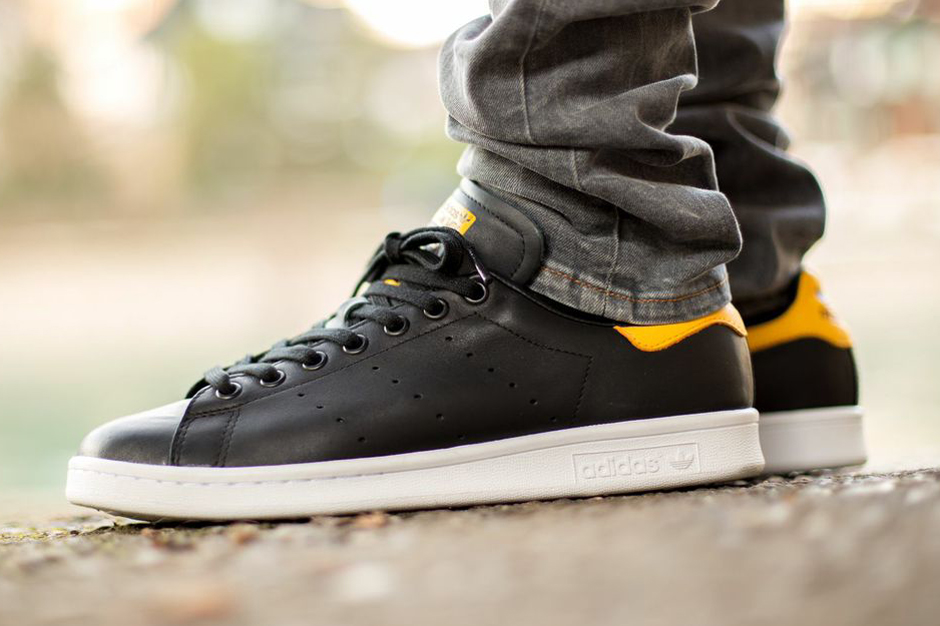 Adidas Originals Stan Smith Black Yellow 02
