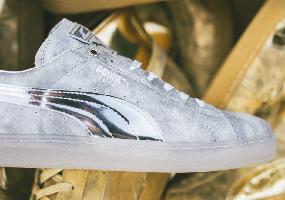 Meek Mill Puma 24k White Gold Pack Suede Low 2