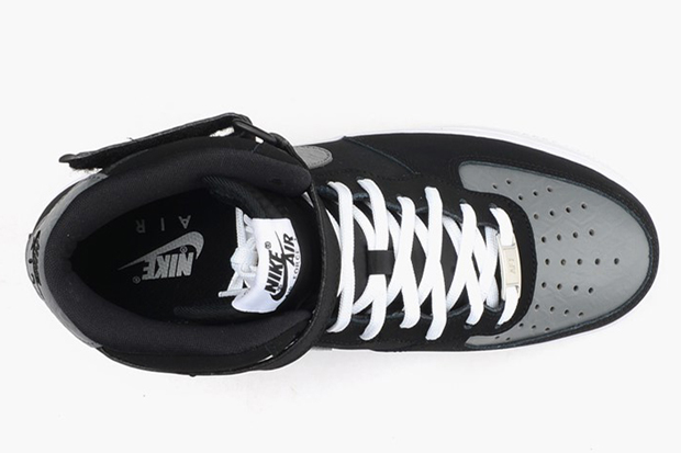 Nike Air Force 1 Mid Black Grey Python 04