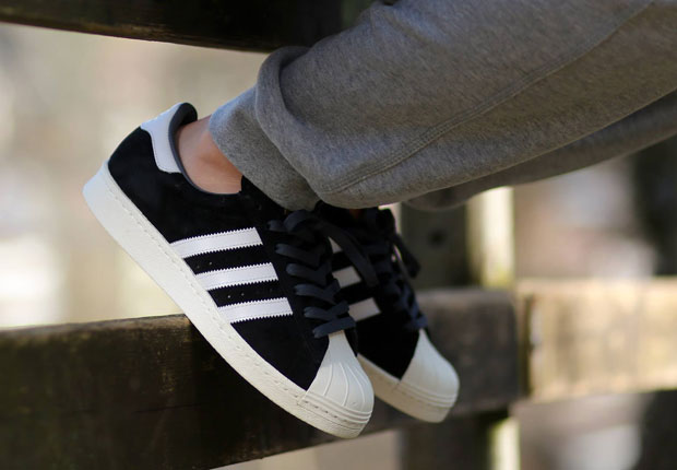 adidas Originals Superstar 80s Suede – Black – White