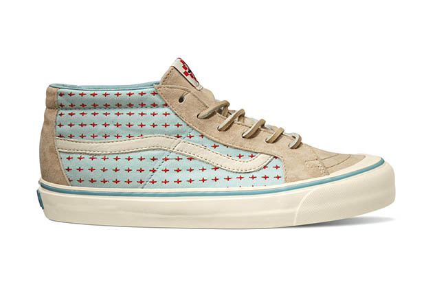Vault By Vans X Taka Hayashi Th Sk8 Mid Lx Cross Pattern Khaki Spring 2015
