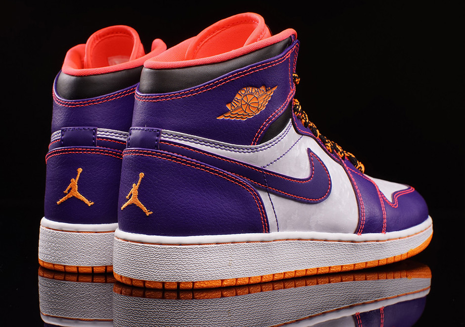 Air Jordan 1 High BG - Court Purple - Bright Crimson - Bright Citrus