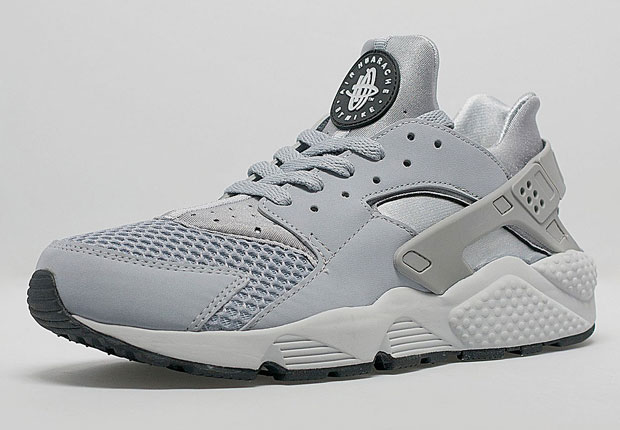 Nike Air Huarache "Wolf Grey" With Mesh Toes