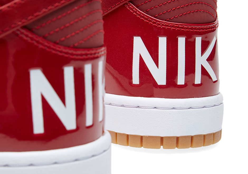 Nike Dunk High Lux Gym Red Patent Leather 7