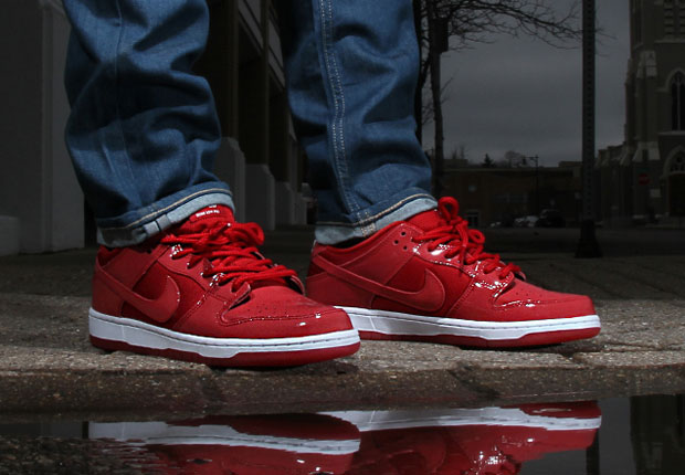 Nike SB Dunk Low "Red Patent Leather"