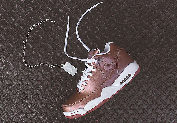 Subtle Graphics On The Nike Flight Squad "Copper"