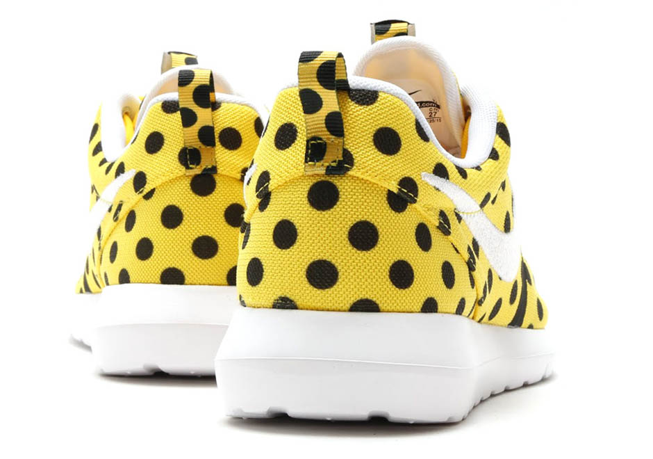 Nike Roshe Run Nm Polka Dots Yellow Black 4