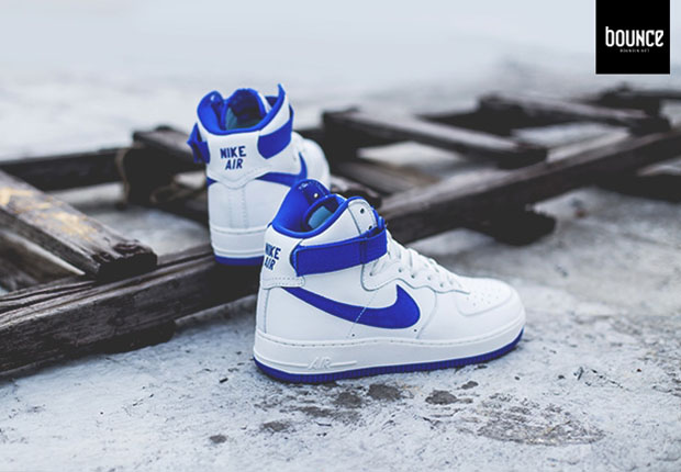 Nike Air Force 1 Hight Retro Qs Summit White Royal Blue 3