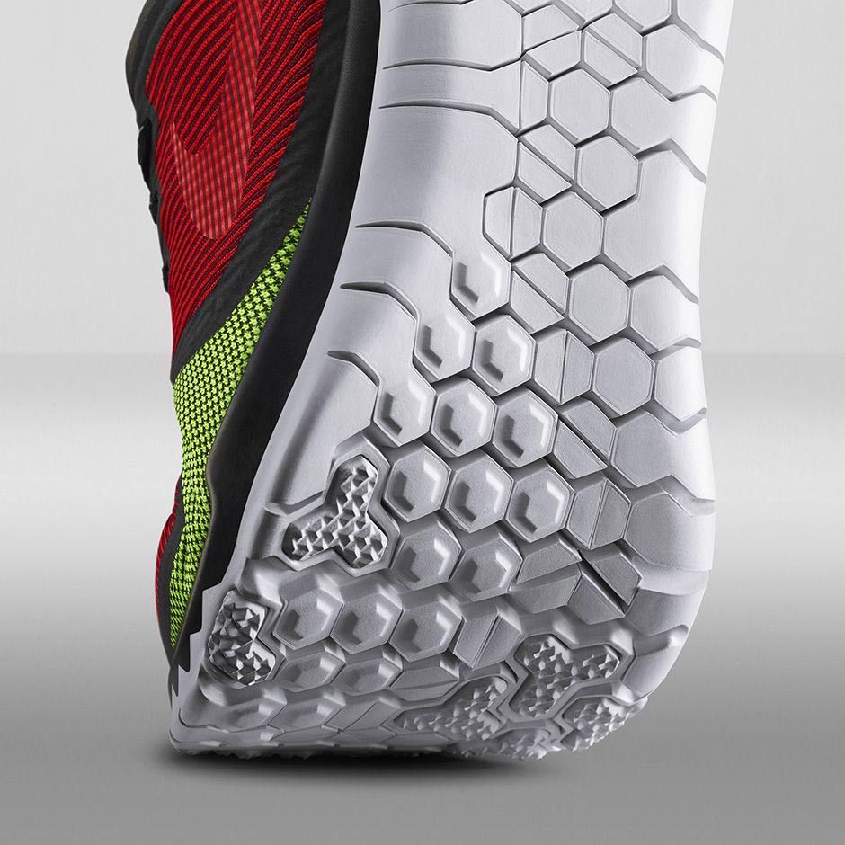 Nike Free Trainer 3 0 V4 Volt Team Red 09