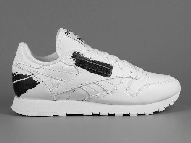 Reebok Classic Leather Spirit White Black Unfinished 02