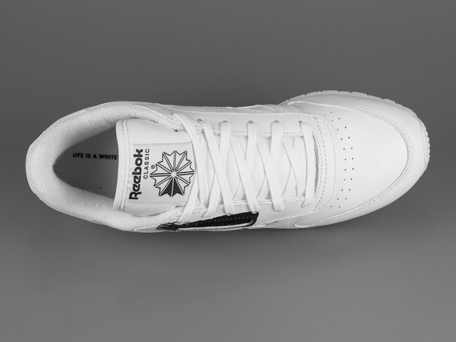 Reebok Classic Leather Spirit White Black Unfinished 04