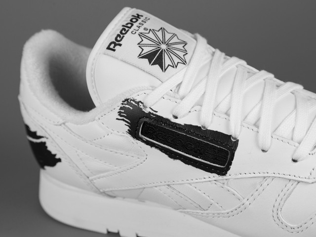 Reebok Classic Leather Spirit White Black Unfinished 05