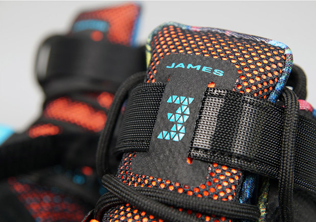 Nike Lebron Soldier 9 Black Hyper Orange Blue Lagoon 6