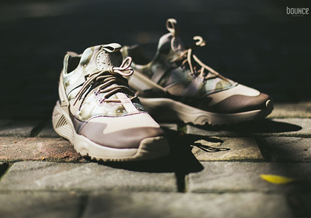 Nike Air Huarache Utility Camo On Foot 6