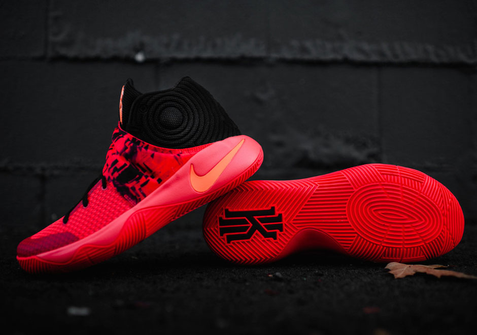 Nike Kyrie 2 Bright Crimson Atomic Orange Black 07