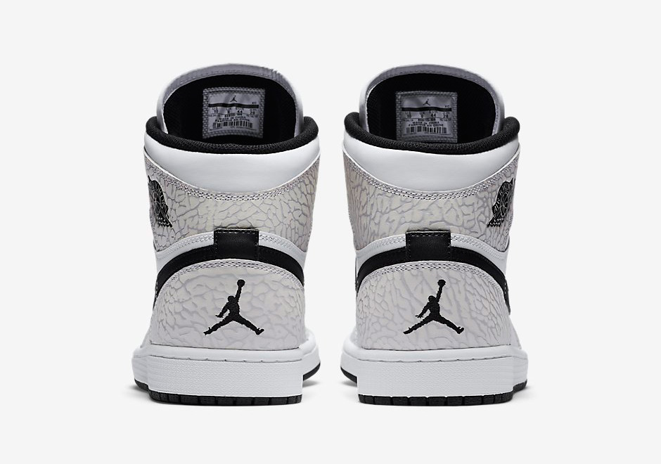 Air Jordan 1 High Elephant White Black 1
