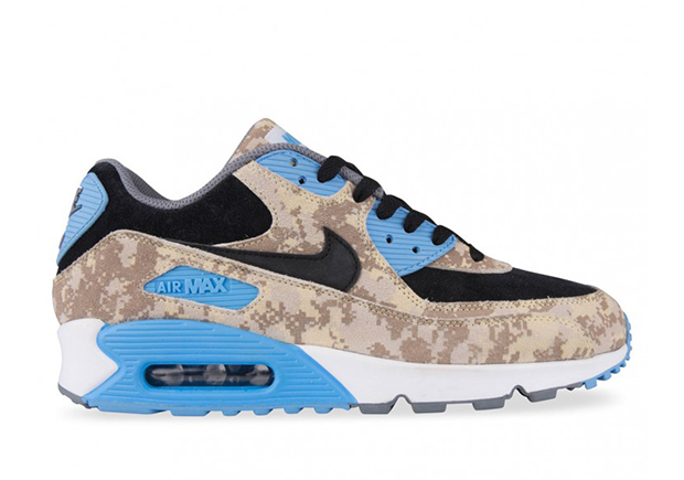 Nike Air Max 90 Digi Camo Beige Blue 03