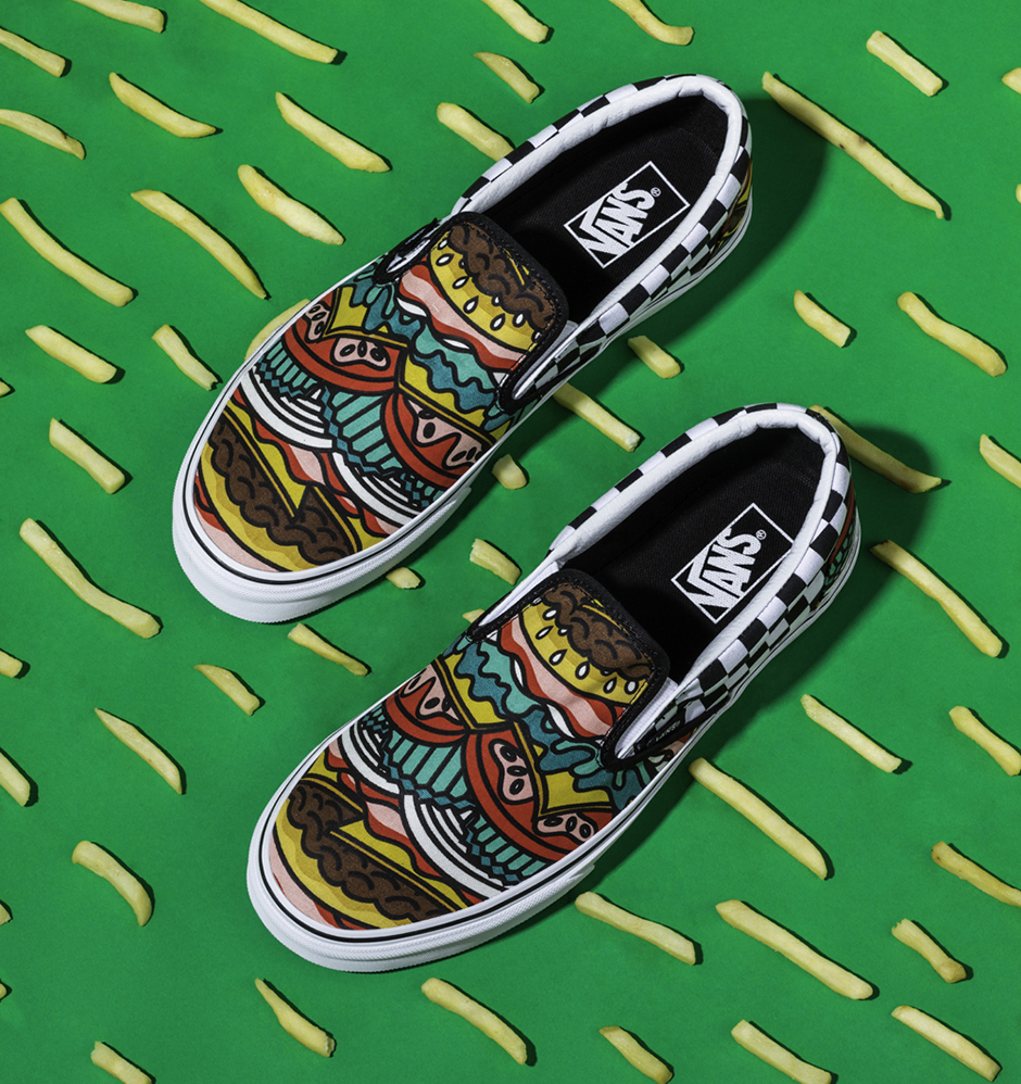 Vans Late Night Pack Pizza Slip On Hamburger Authentic Donuts Tacos 8