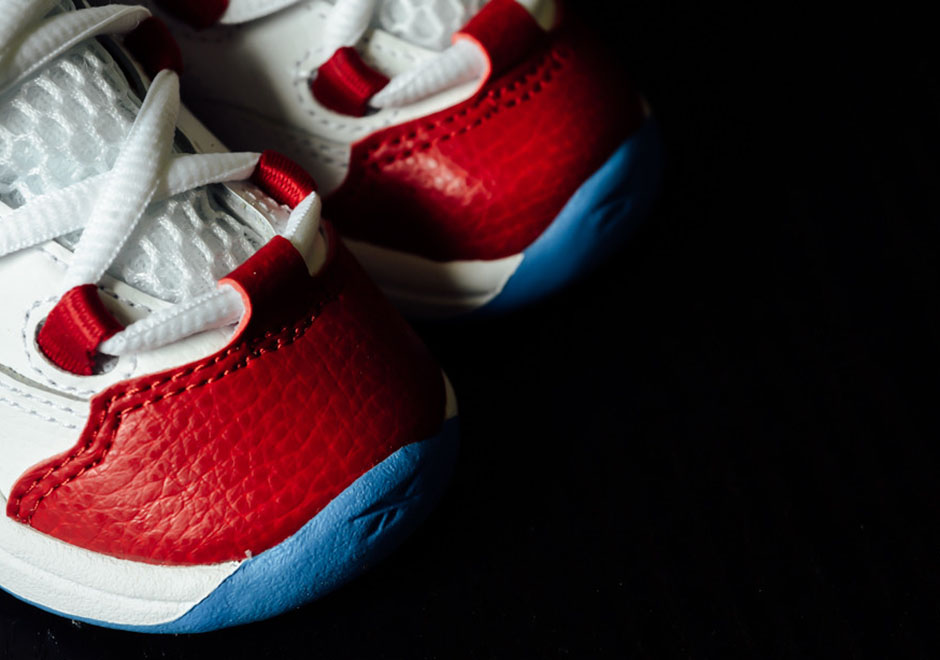 Reebok Question Baby Size White Red Og 5