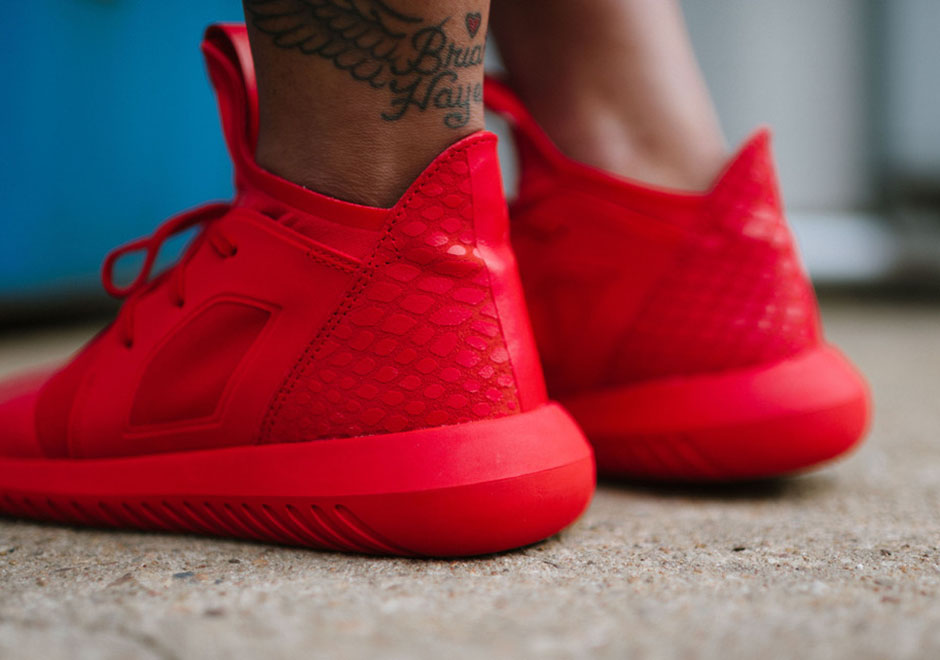 Adidas Tubular Defiant Lush Red All Red 5
