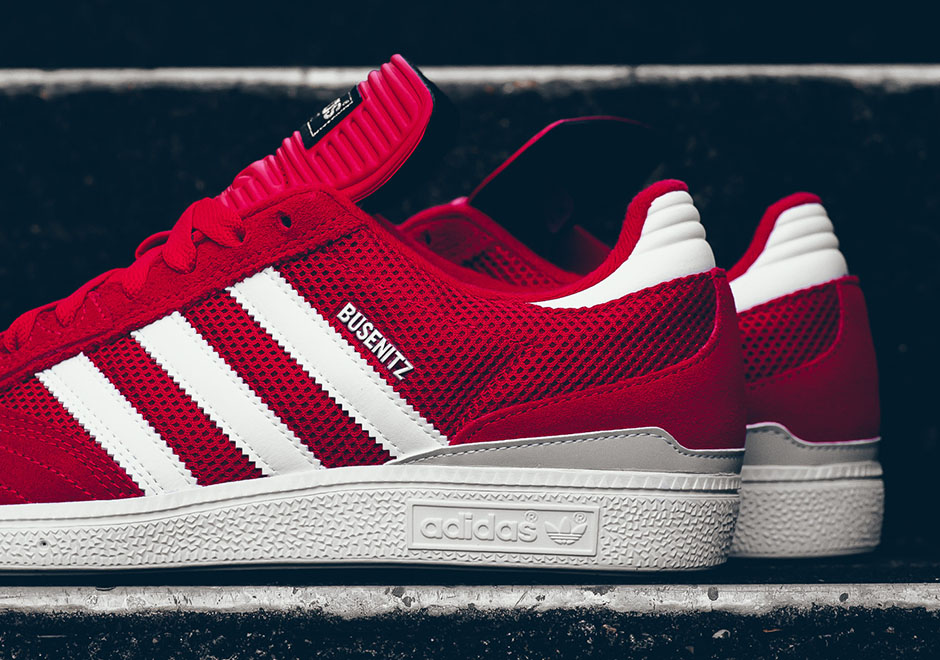 Adidas Busentiz Mesh Suede Red White 4