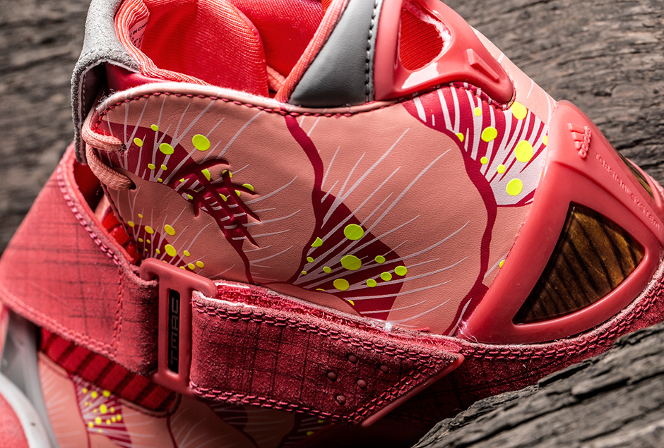 Adidas T Mac 5 Pink Floral Suede 08