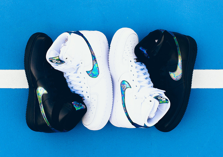 The Nike Air Force 1 High "Oil Slick" Pack