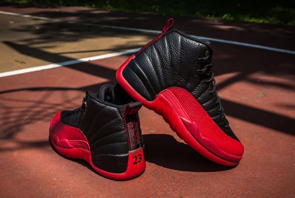 Air Jordan 12 Flu Game Family Size Run Details 06