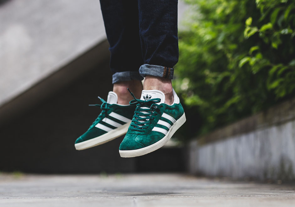 Adidas Gazelle Vintage Suede Collegiate Green 2