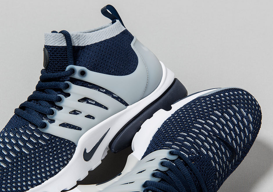 Nike Air Presto Flyknit College Navy Wolf Grey 3