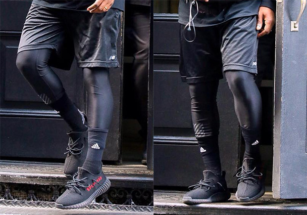 Kanye West Has The Yeezy Boost 350 V2 In "Bred"