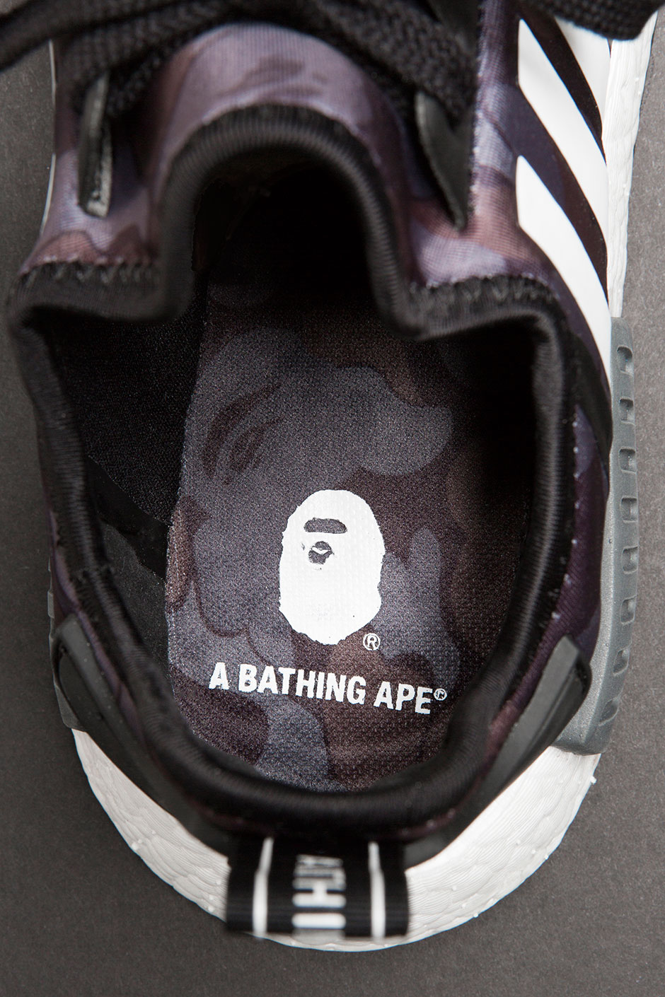 Bape Adidas Nmd Black Grey Camo 6