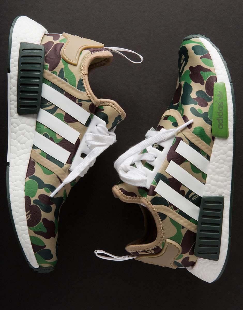 Bape Adidas Nmd Olive Camo 8