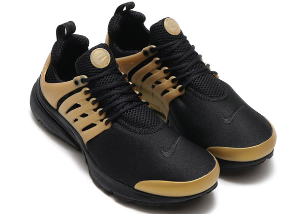 Nike Air Presto Black Metallic Gold 2
