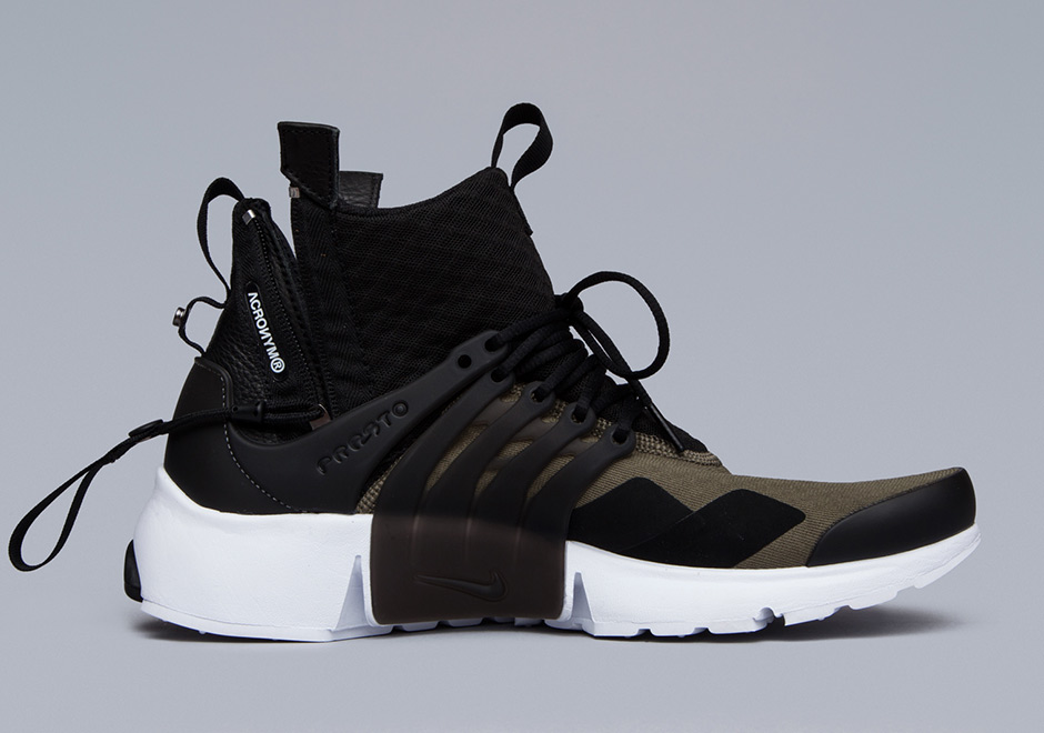 Nike Presto Mid Acronym Black Olive White 4