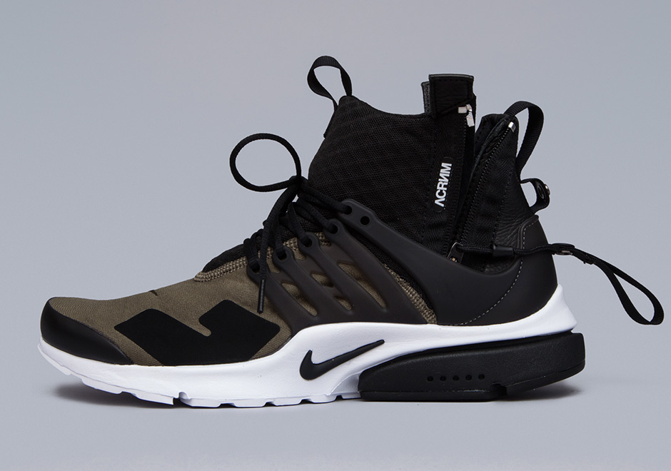 Nike Presto Mid Acronym Black Olive White 5