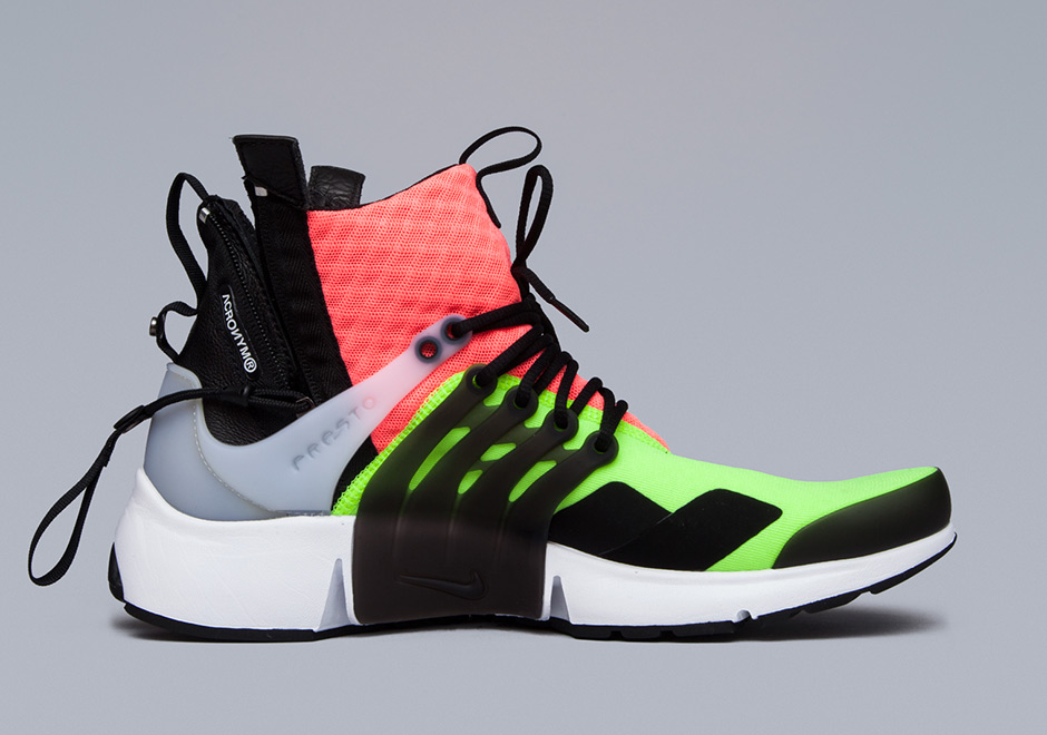 Nike Presto Mid Acronym Black Pink Neon 2