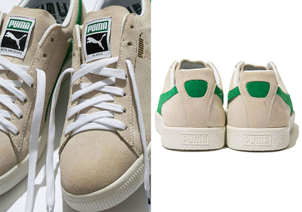 Xlarge Mita Puma Clyde Cream Green 3