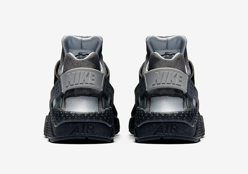 Nike Air Huarache Raiders Black Wolf Grey 4