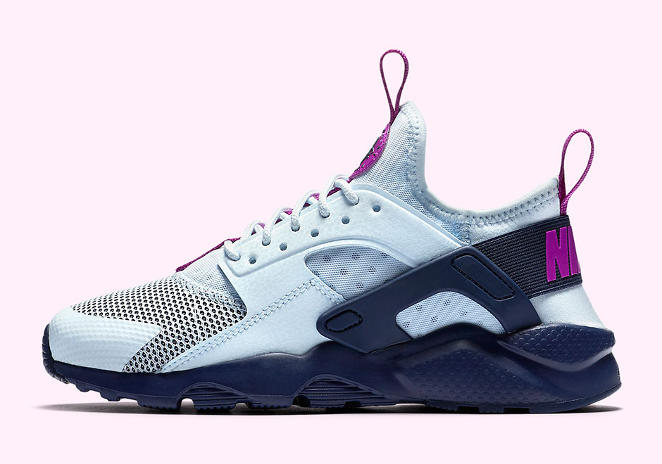 Nike Huarache Ultra Gs Blue Tint Midnight Navy Hyper Violet 2