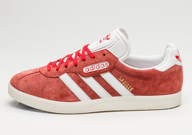 Adidas Gazelle Super Red White 1