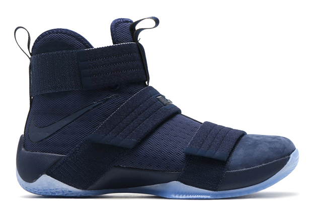 Lebron Soldier 10 Midnight Navy Suede Toe 852400 444 2