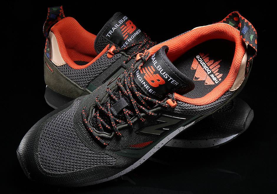 New Balance Trailbuster Reengineered Forest Green Black Orange 4