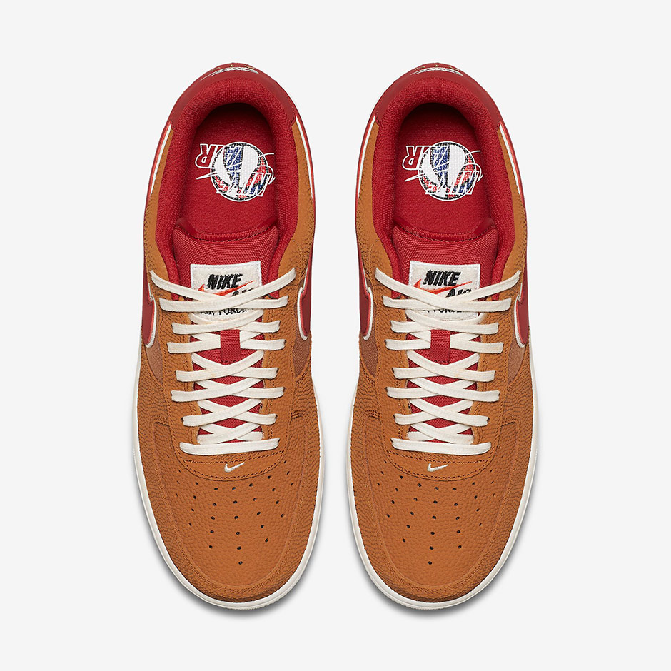 Nike Air Force 1 Basketball Leather Orange Red 4