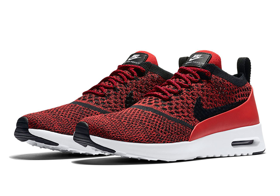 Nike Air Max Thea Flyknit Red Black 2