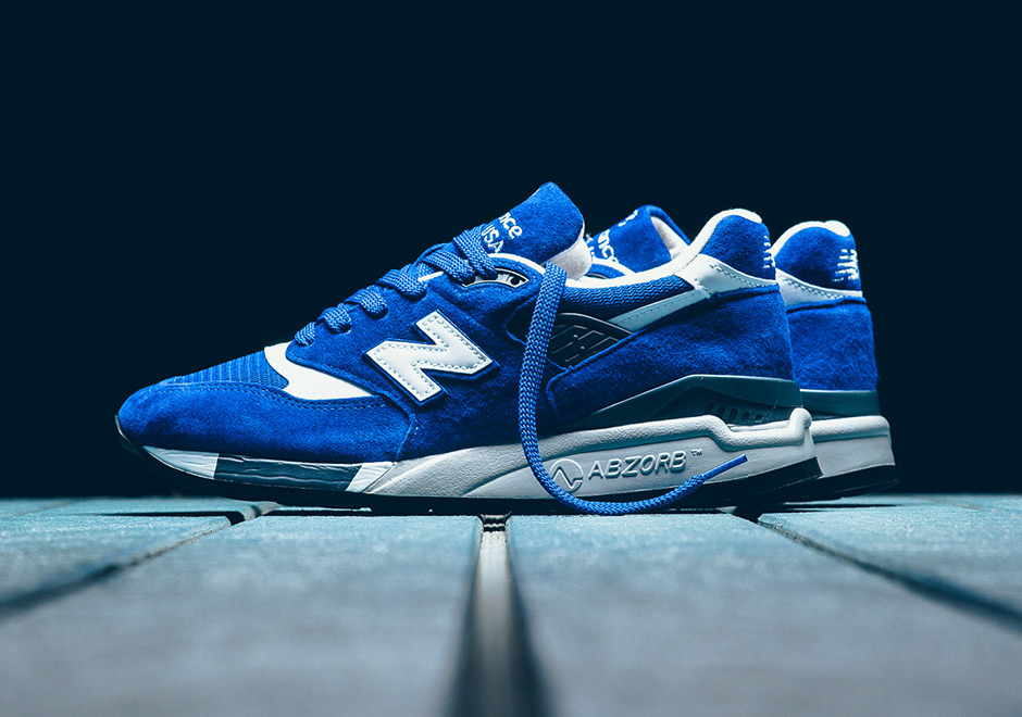 New Balance 998 M998cbu Royal Blue Suede 1