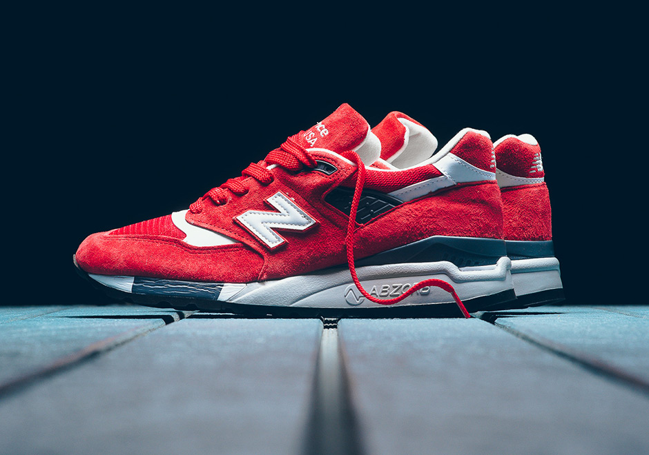 New Balance 998 M998crdred Suede 1
